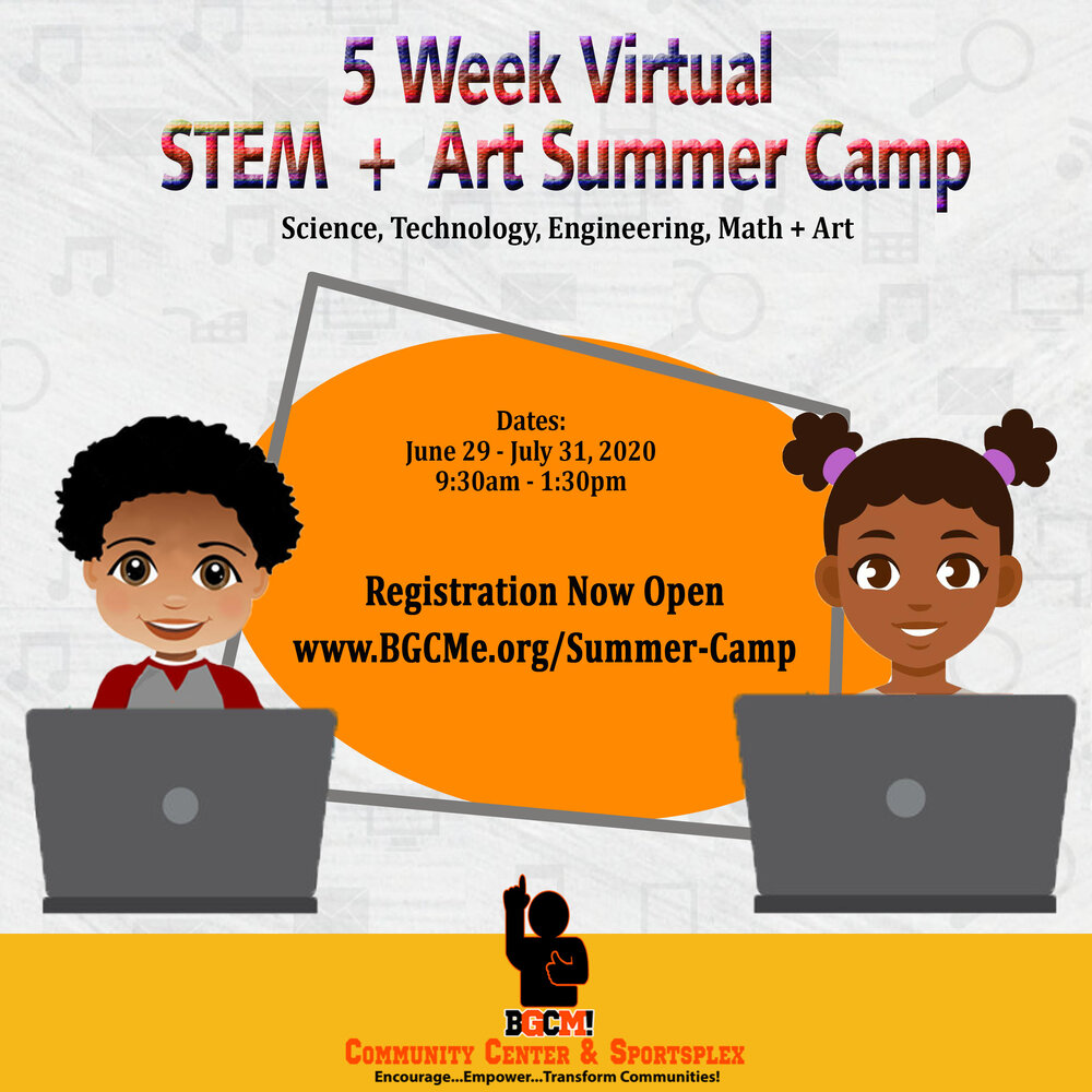 STEM + Arts Summer Camp Flyer