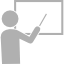 Teacher whiteboard icon